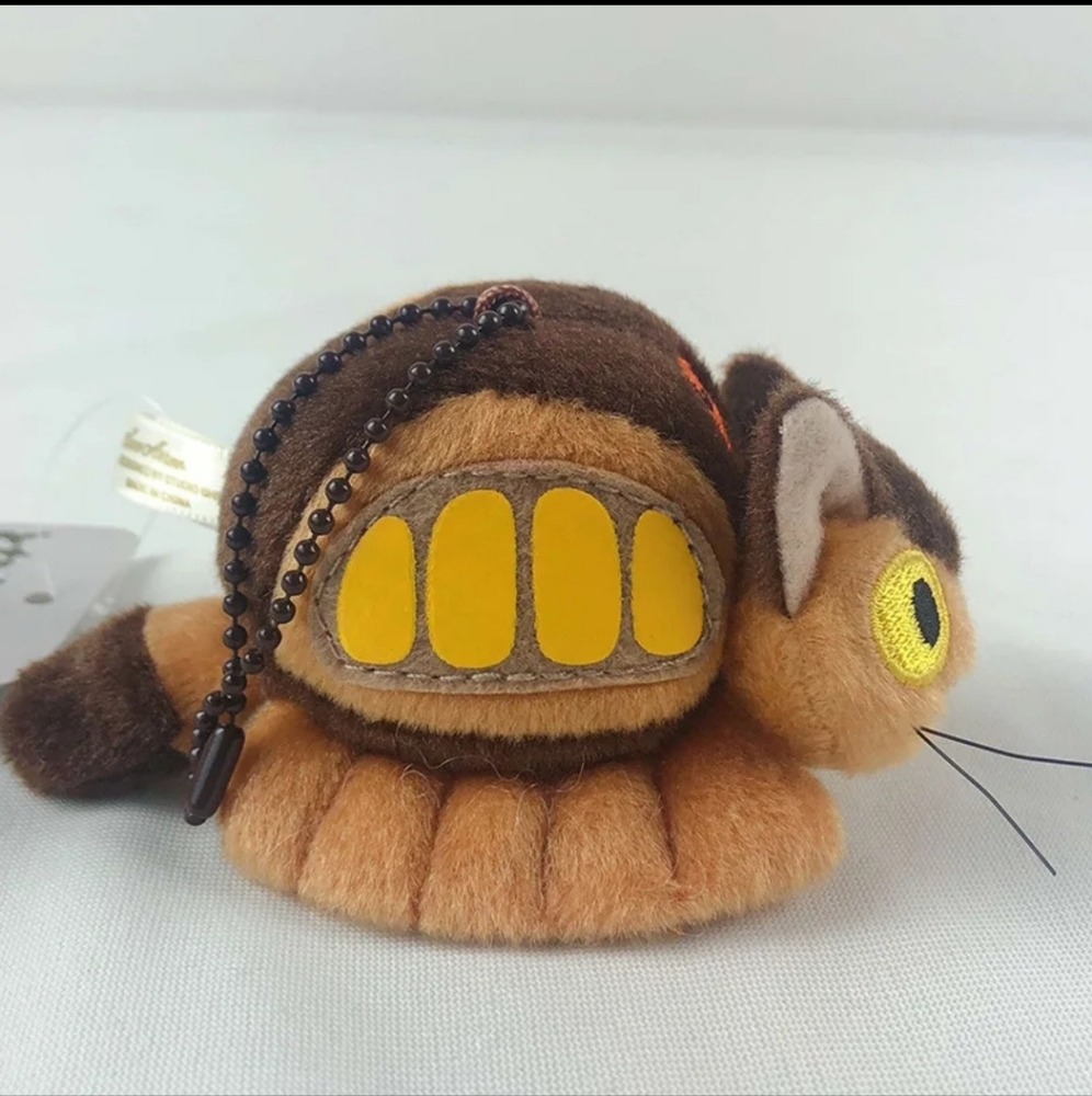 Totoro Catbus Plush Keychain - Picture 4 of 13